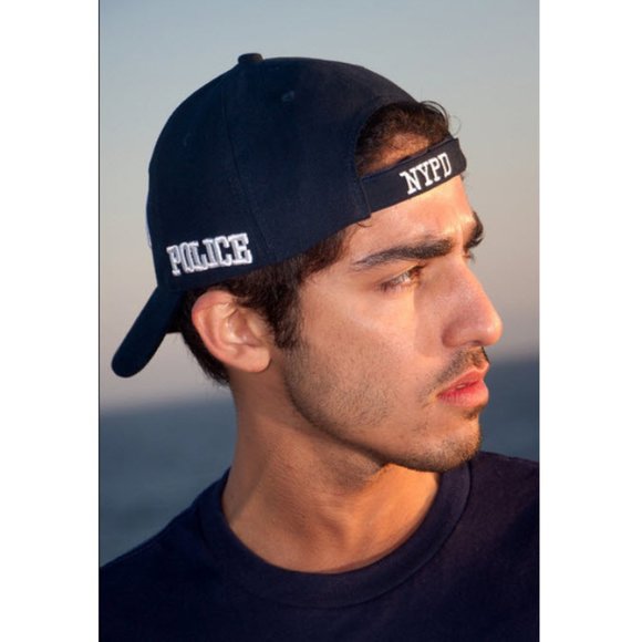 Navy NYPD White Letters Hat baseball cap unisex NWT - Picture 2 of 2